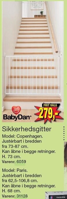 Babydan sikkerhedsgitter