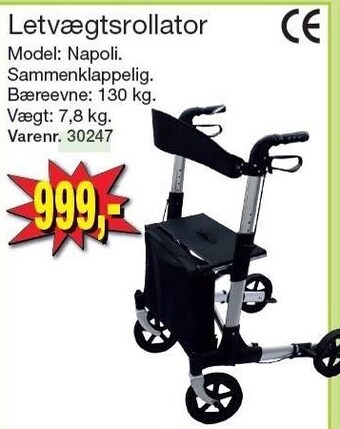 Harald Nyborg Letvægtsrollator tilbud
