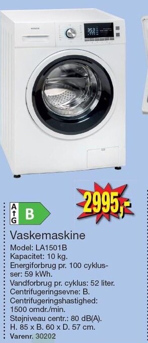 Harald Nyborg Vaskemaskine tilbud
