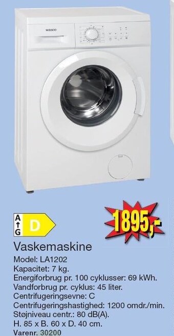 Harald Nyborg Vaskemaskine tilbud