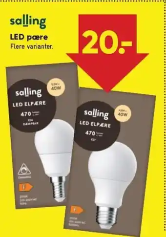Bilka LED Pære tilbud