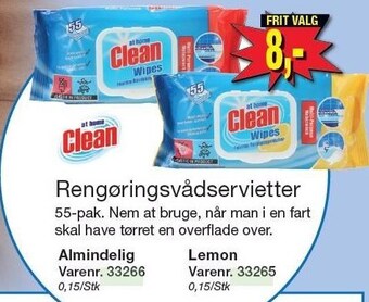 Harald Nyborg Rengøringsvådservietter tilbud