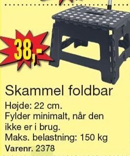 Harald Nyborg Skammel foldbar tilbud
