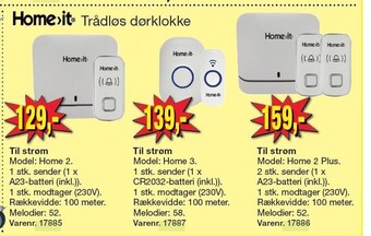 Harald Nyborg Trådløs dørklokke tilbud