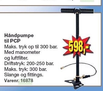 Håndpumpe til pcp