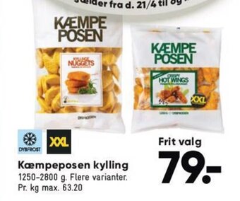 Bilka Kæmpeposen Kylling tilbud