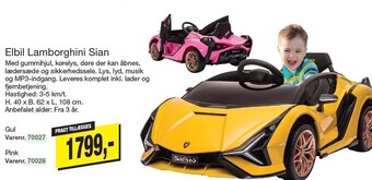 Elbil lamborghini sian