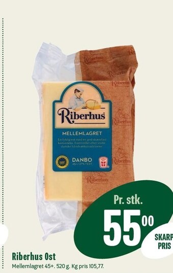 Min Købmand Riberhus ost tilbud