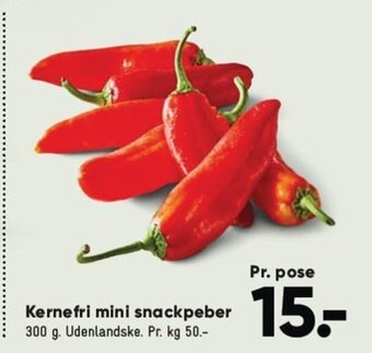 Bilka Kernefri Mini Snackpeber tilbud