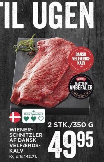 MENY Wienerschnitzler af dansk velfærdskalv tilbud