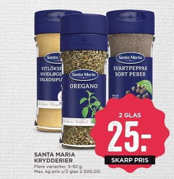 MENY Santa maria krydderier tilbud