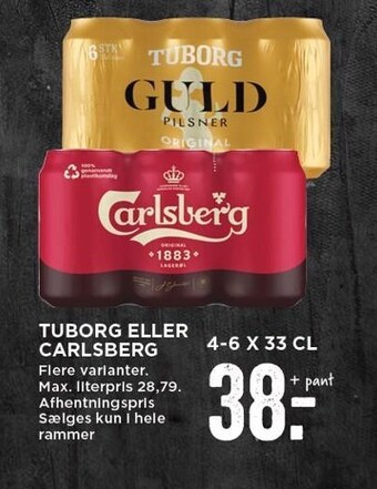 MENY Tuborg eller carlsberg tilbud