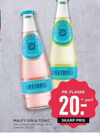 MENY Malfy gin & tonic tilbud