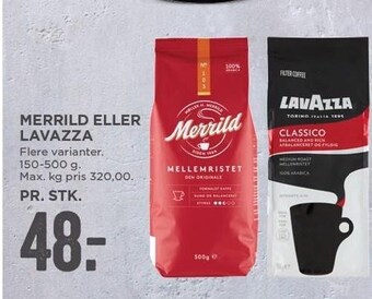 MENY Merrild eller lavazza tilbud