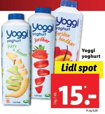 Lidl Yoggi yoghurt tilbud
