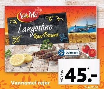 Lidl Vannamei rejer tilbud
