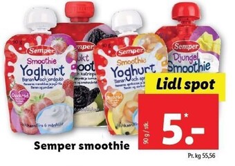 Lidl Semper smoothie tilbud