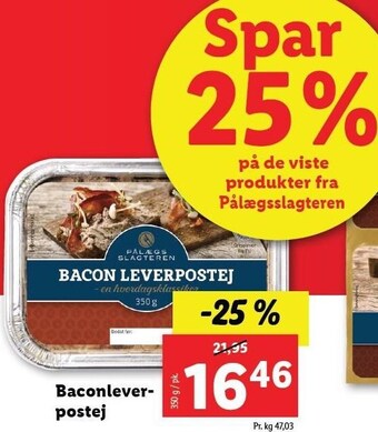 Lidl Bacon leverpostej tilbud