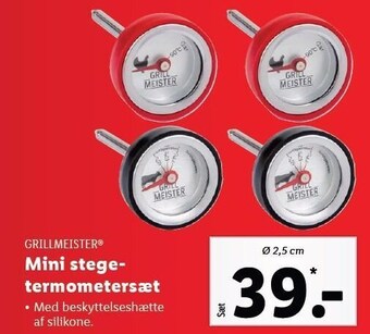 Lidl Grillmeister mini stegetermometersæt tilbud