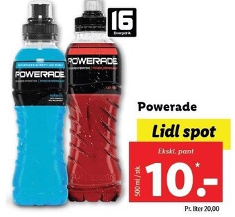 Lidl Powerade tilbud