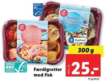 Lidl Færdigretter med fisk tilbud