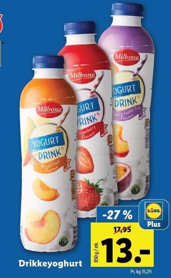 Lidl Drikkeyoghurt tilbud