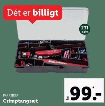 Lidl Parkside crimptangsæt tilbud