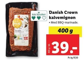 Lidl Danish crown kalvemignon tilbud