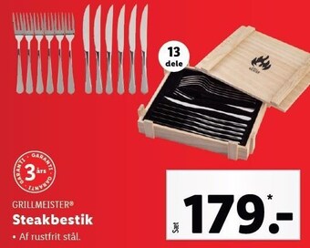 Lidl Grillmeister steakbestik tilbud