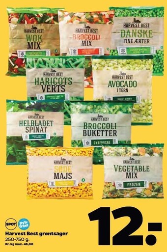 Netto Harvest best grøntsager tilbud