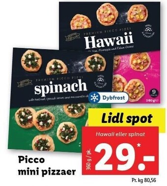 Lidl Picco mini pizzaer tilbud
