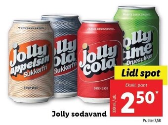 Lidl Jolly sodavand tilbud