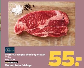 Netto Premieur angus chuck eye steak tilbud