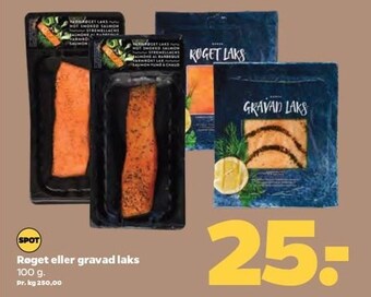 Netto Røget eller gravad laks tilbud