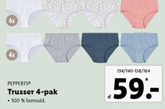 Lidl Pepperts trusser 4-pak tilbud