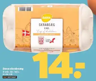 Netto Dava skrabeæg tilbud