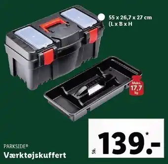 Parkside værktøjskuffert