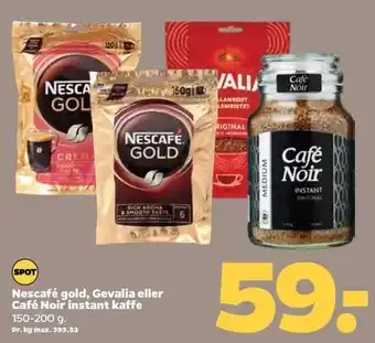Netto Nescafé gold, gevalia eller café noir instant kaffe tilbud