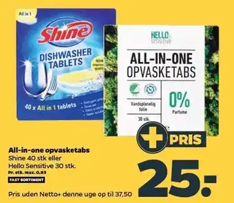 All-in-one opvasketabs