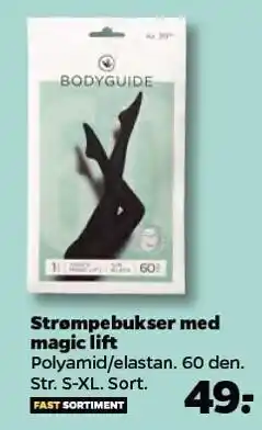 Netto Bodyguide strømpebukser med magic lift tilbud