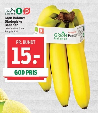 Grøn Balance Økologiske Bananer