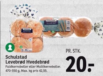 SPAR Schulstad Levebrød Hvedebrød tilbud