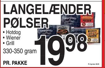 ABC Lavpris Langelænder pølser tilbud