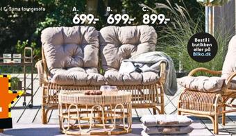 Bilka Suma loungesofa tilbud