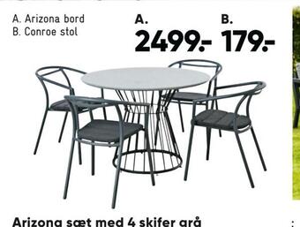 Bilka Conroe stol tilbud