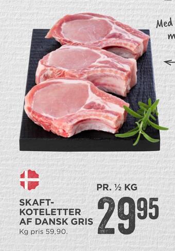 MENY Skaft koteletter af dansk gris tilbud