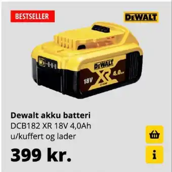 10-4 Byggecenter Dewalt batteri tilbud