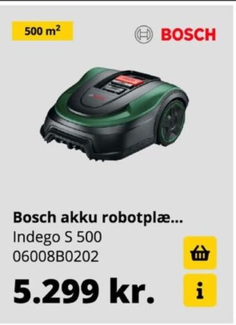 10-4 Byggecenter Bosch robotplæneklipper tilbud