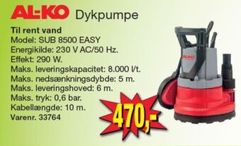 Al-ko dykpumpe