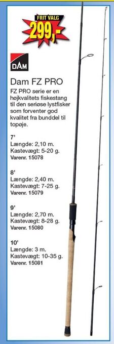 Harald Nyborg Dam fiskestang tilbud